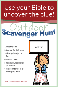 Free, printable, outdoor scavenger hunt.