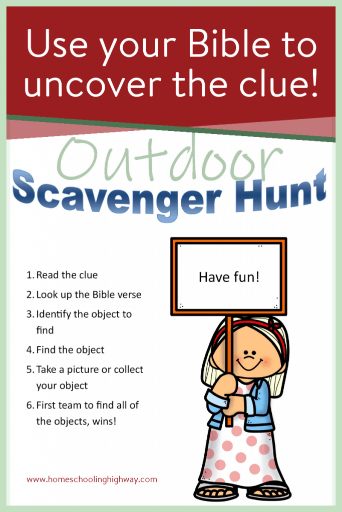 Outdoor Scavenger Hunt - Homeschooling Highway