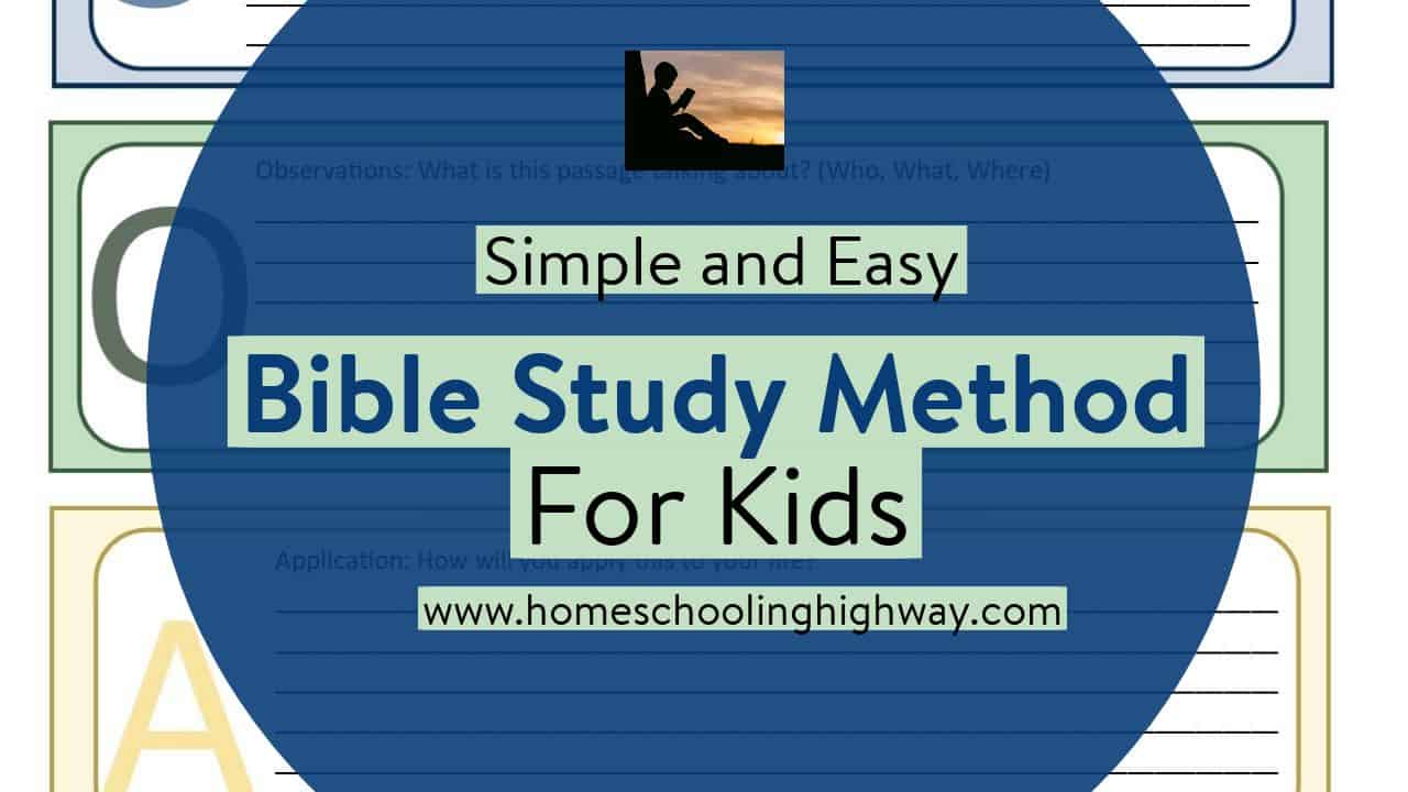 Bible study method for kids