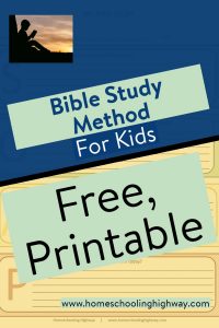 Easy to use Bible study method for kids