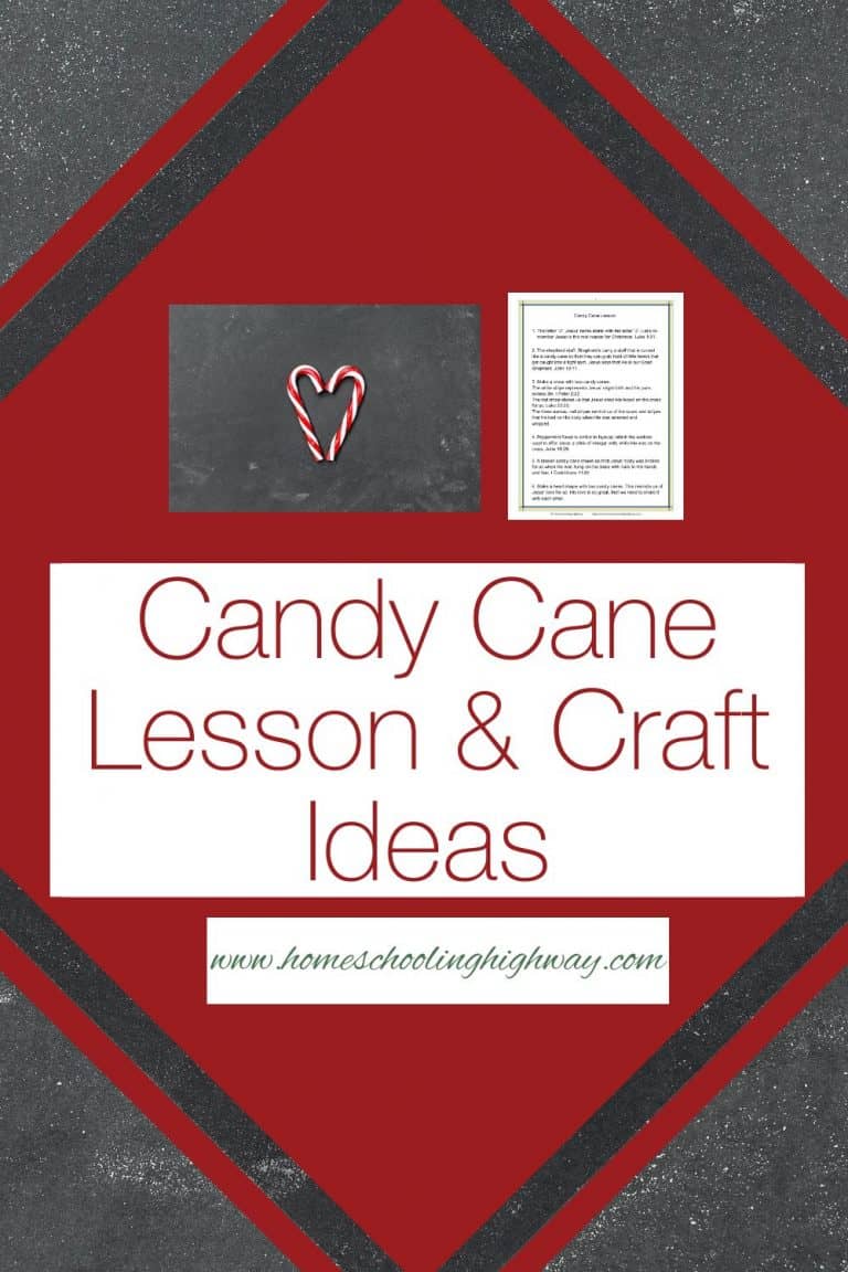 Candy cane lesson and craft ideas