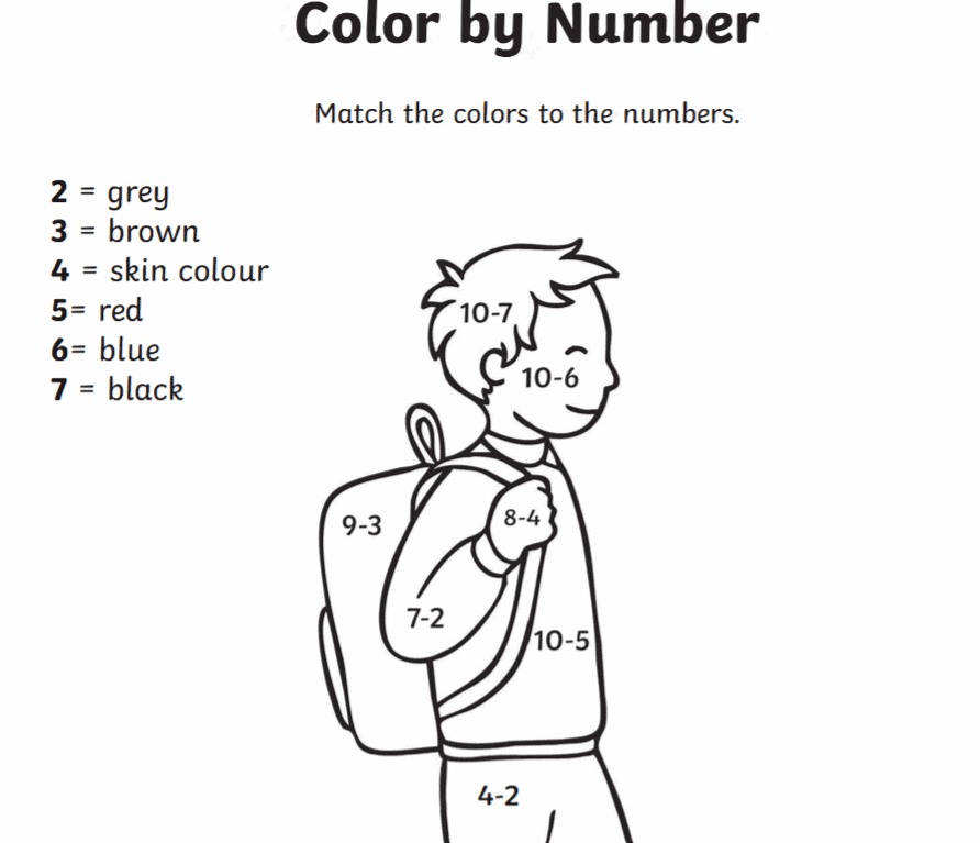 kindergarten worksheet for a math class on schoolhouseteachers.com