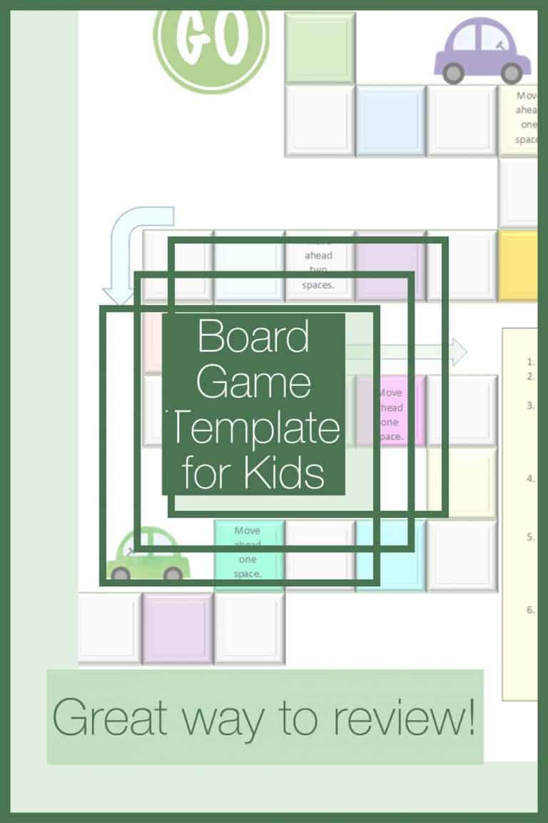 printable board game templates