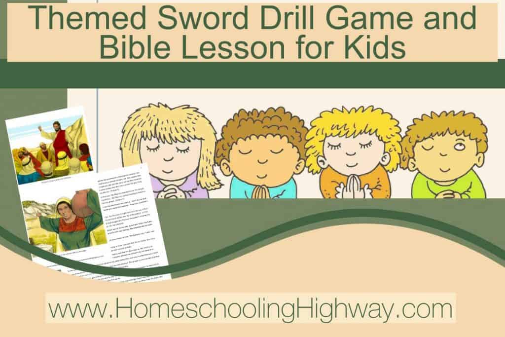 Bible sword drill game for kids