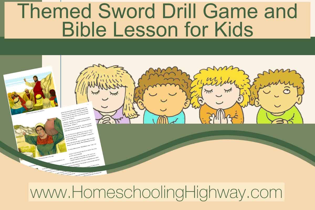 Bible sword drill game for kids