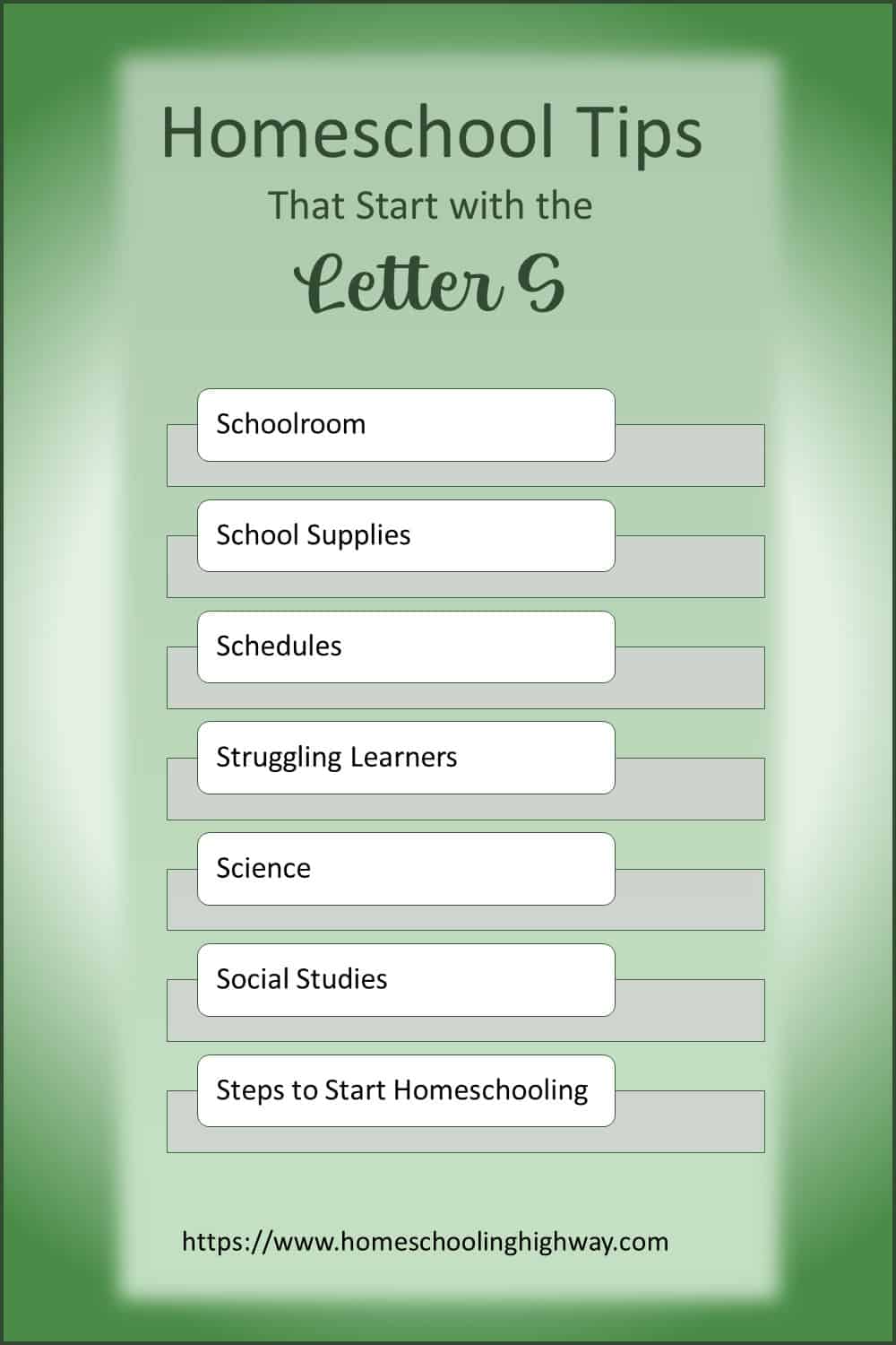 Homeschooling Tips That Start With S. Schoolroom, School Supplies, Schedules, Struggling Learners, Science, Social Studies, Steps to Start Homeschooling