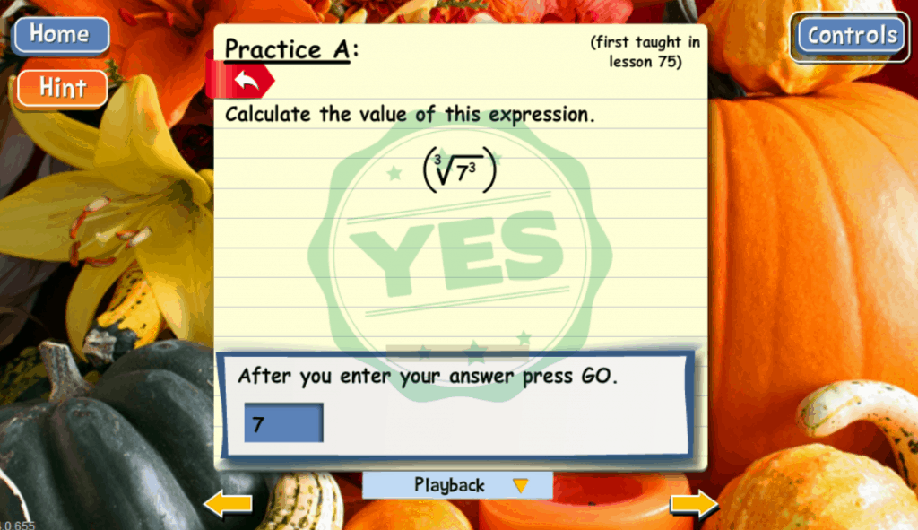 Practice problem from Algebra 1 course of Teaching Textbooks' Math 4.0