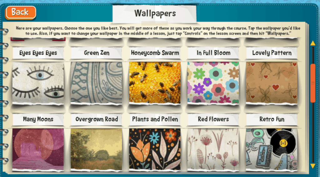 Wallpaper choices for Teaching Textbooks' Math 4.0