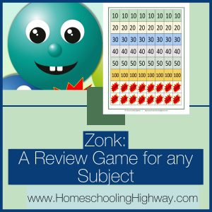 Zonk. A review game for any subject