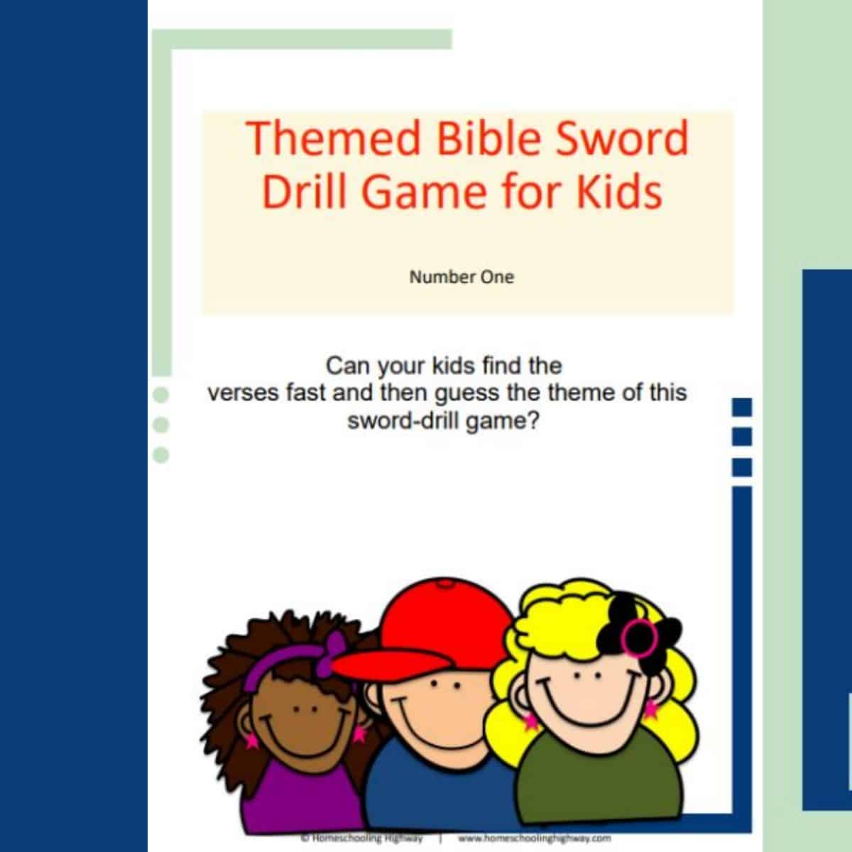 Sword drill game for kids