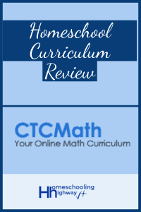 Homeschool Curriculum Review of CTCMath