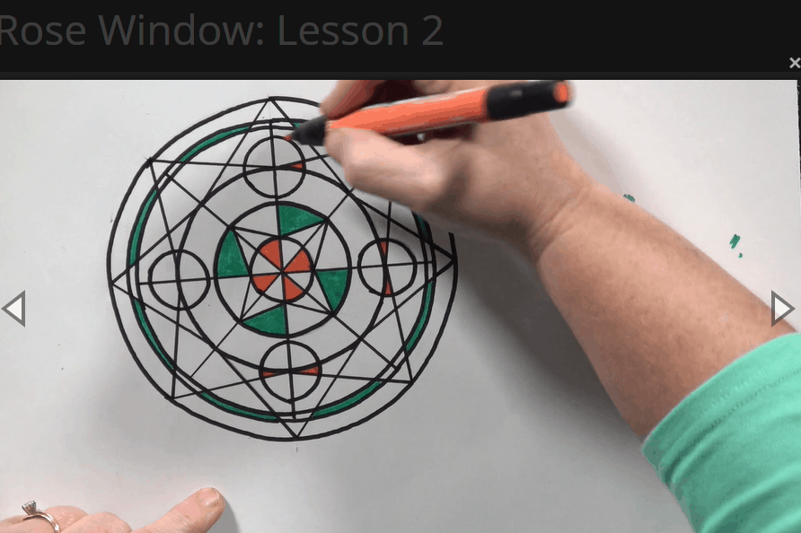 Rose Window Project lesson video