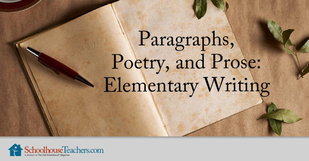 Paragraphs, Poetry and Prose course cover image from SchoolhouseTeachers.com