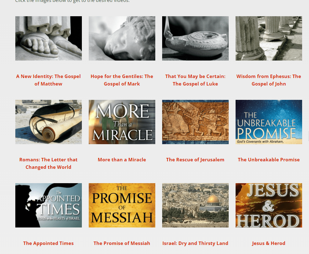 Going Deeper: The Books of the Bible Video Index from SchoolhouseTeachers.com