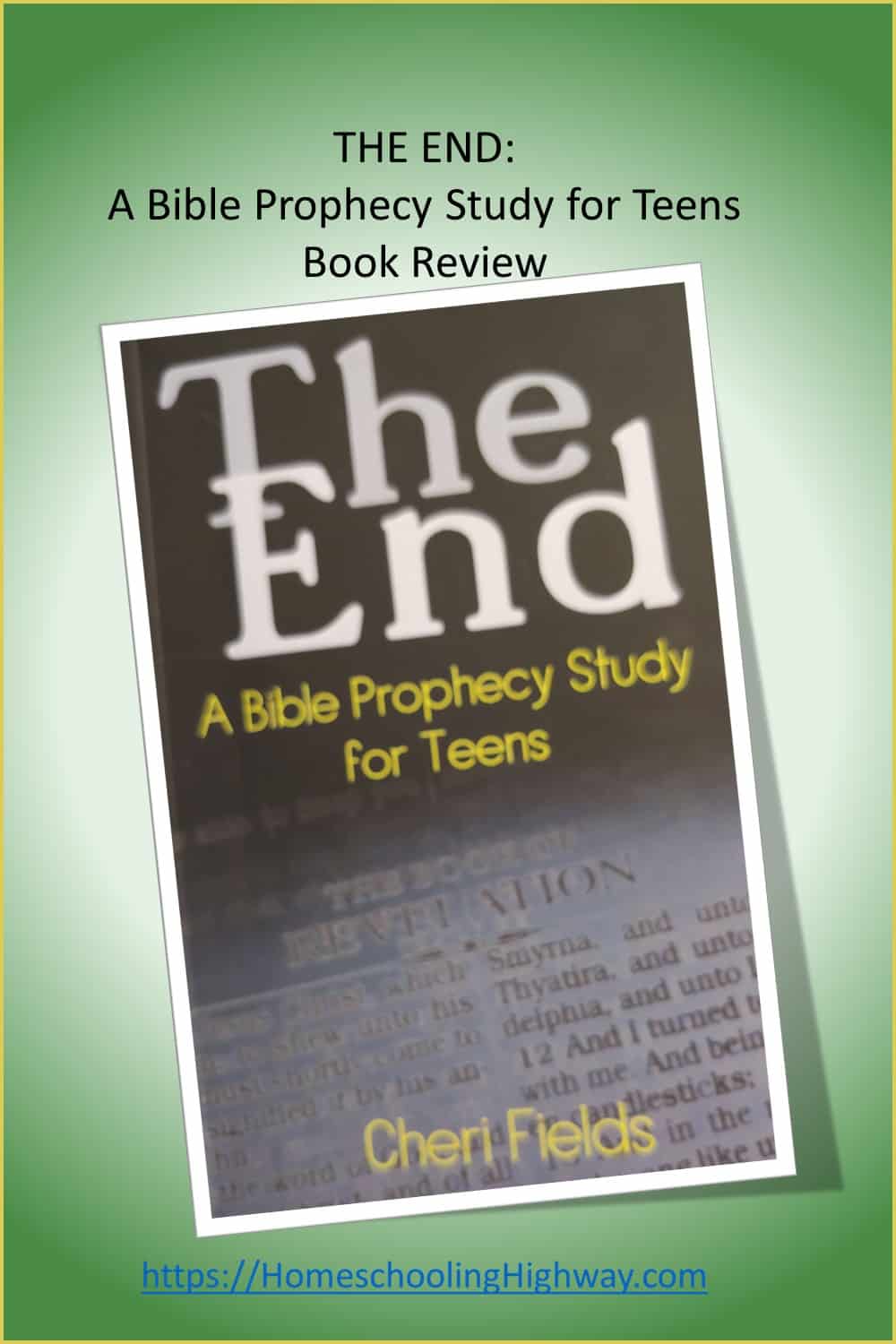 The End. A Bible Prophecy Study for Teens by Cheri Fields. Reviewed by Homeschooling Highway