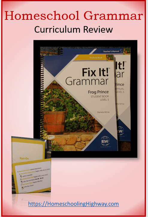 Fix It! Grammar. Reviewed by Homeschooling Highway