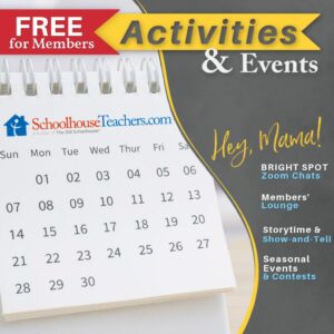 SchoolhouseTeachers.com Activity and Events Calendar