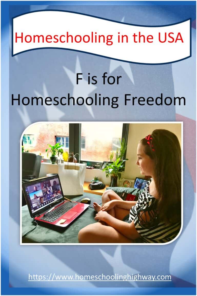 Homeschooling in the USA: F is for Freedom
