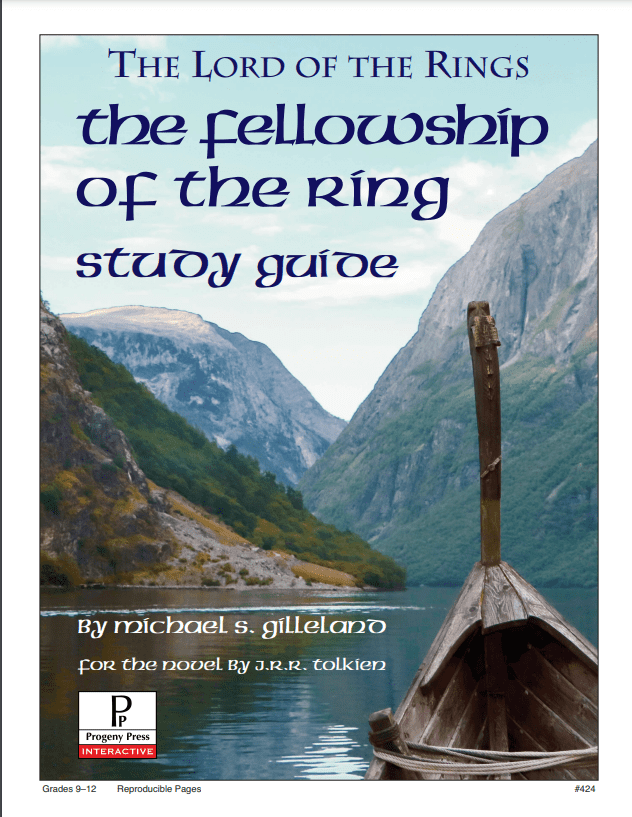 The Fellowship of the Rings Study Guide Cover from Progeny Press. Reviewed by Homeschooling Highway