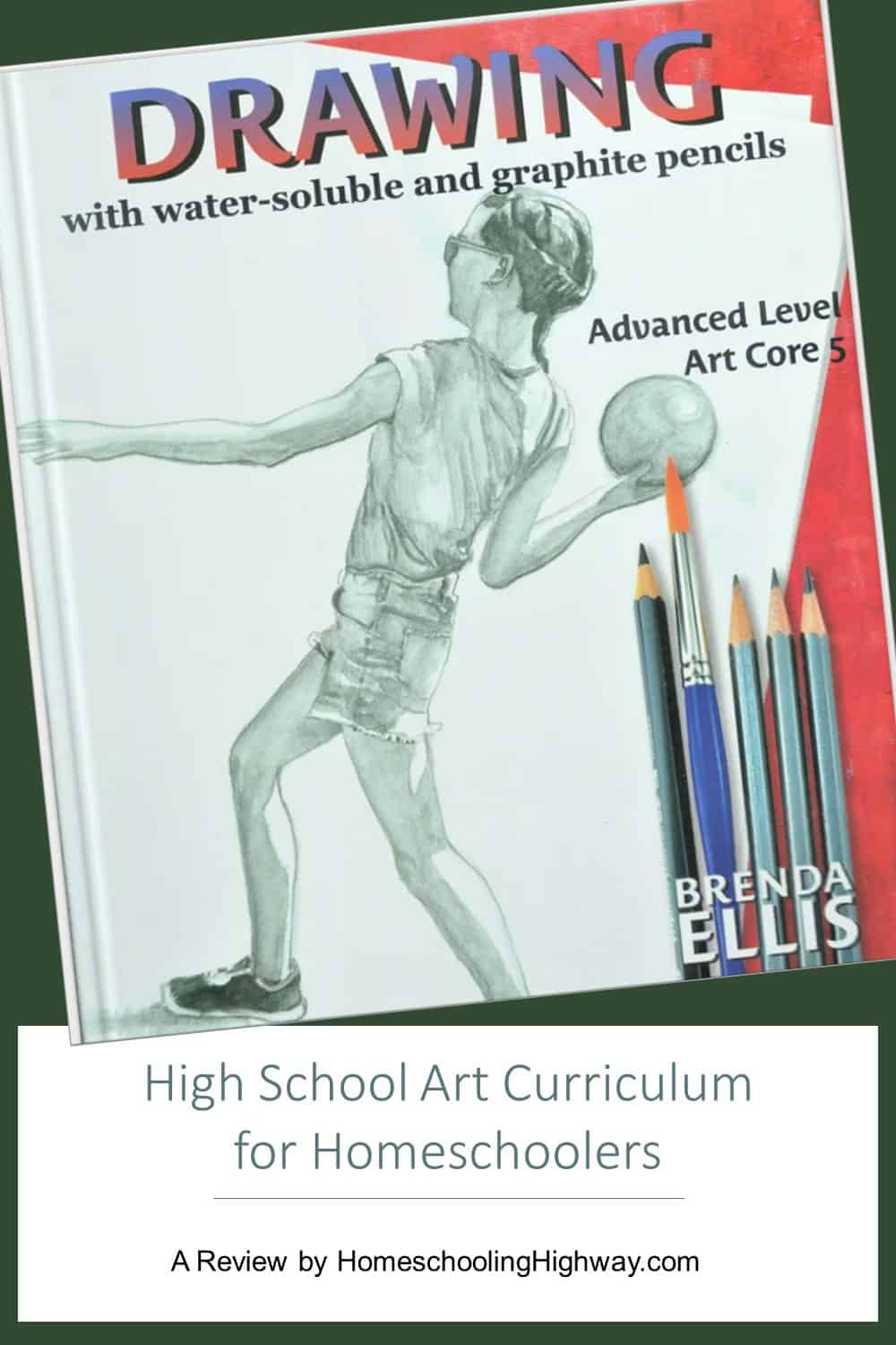 Drawing with Water Soluble and Graphite Pencils by ARTistic Pursuits. High school art curriculum reviewed by Homeschooling Highway