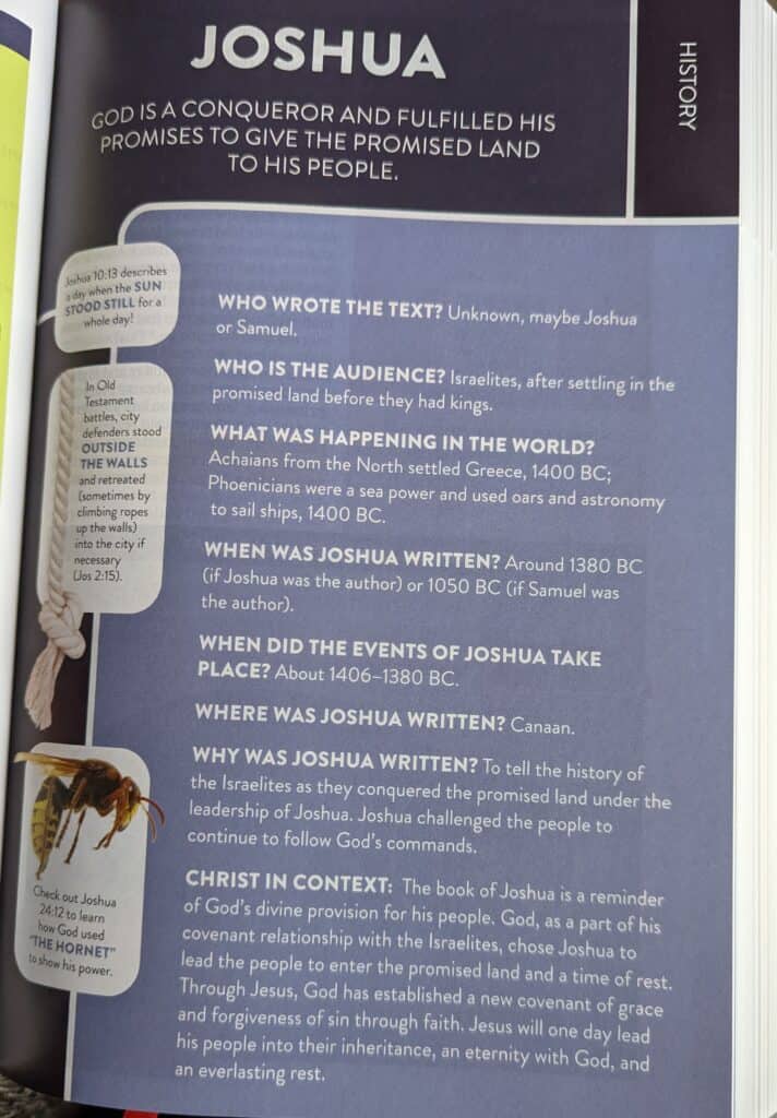 Book Introduction Summary in the CSB Explorer Bible for Kids. Reviewed by Homeschooling Highway