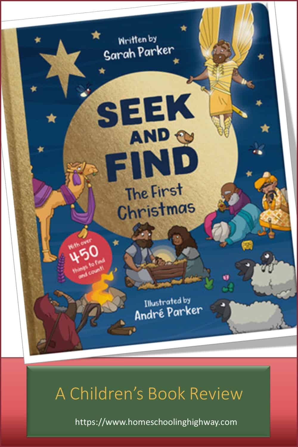 Seek and Find: The First Christmas written by Sarah Parker. Book reviewed by Homeschooling Highway