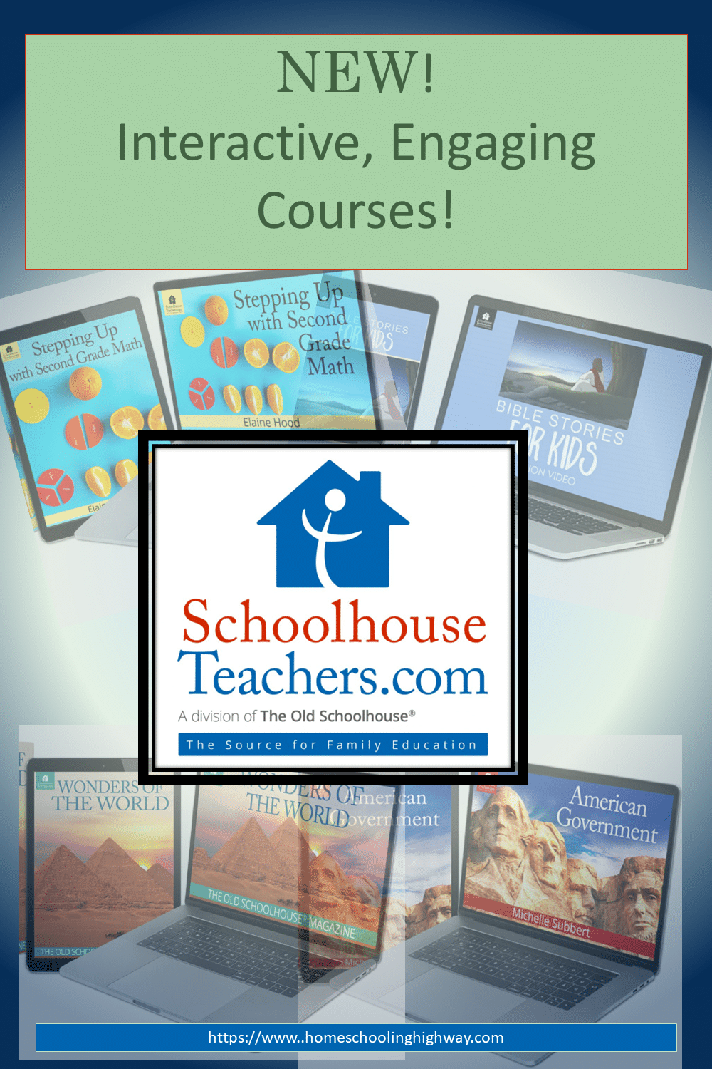 New Online Interactive Courses on SchoolhouseTeachers.com. Site reviewed by HomeschoolingHighway.com