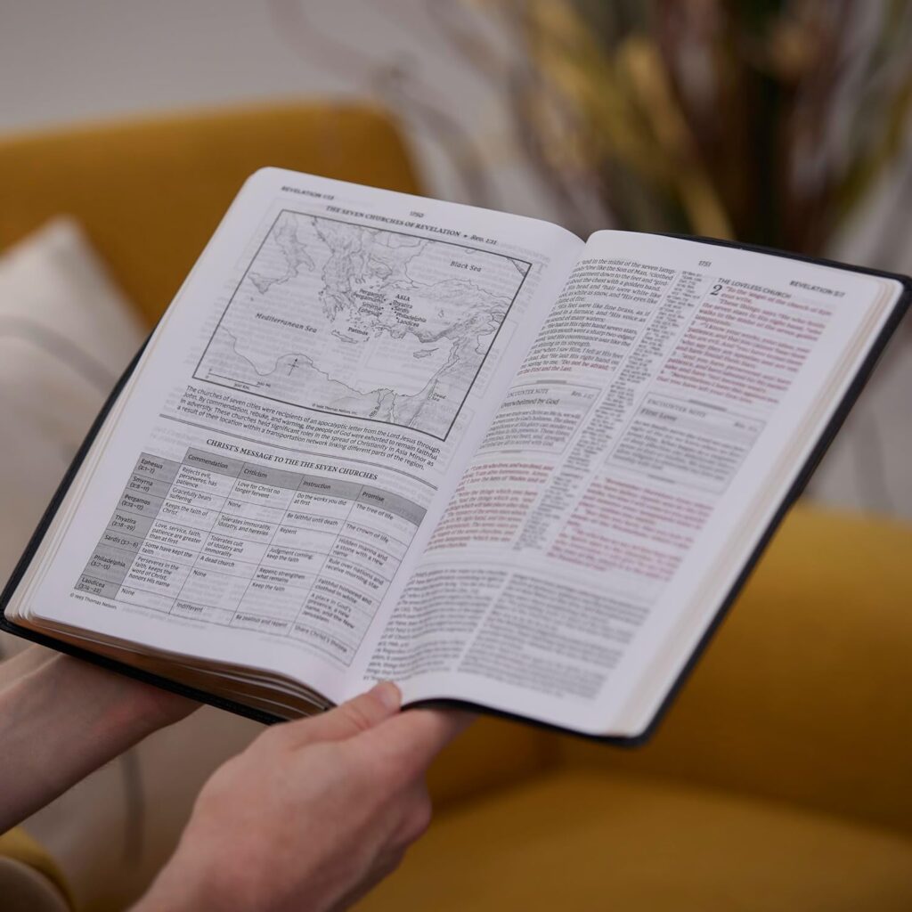 The Encountering God Study Bible published by Thomas Nelson. Bible features reviewed by Homeschooling Highway