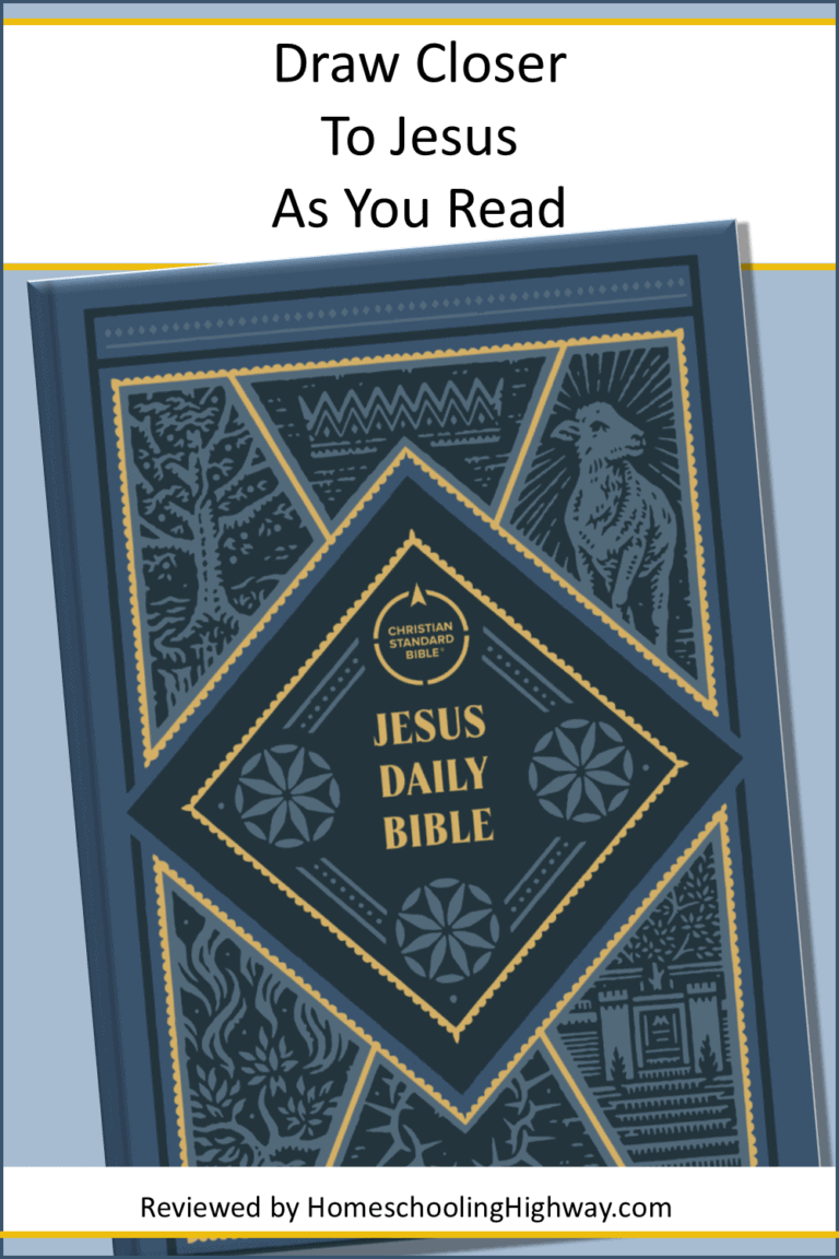 Jesus Daily Bible from Holman Publishing. Reviewed by Homeschooling Highway.